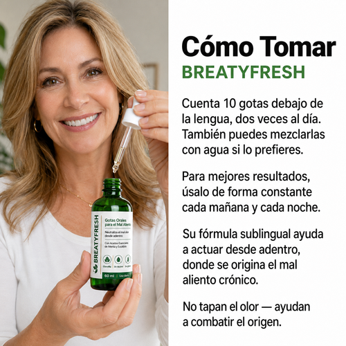 Gotas Aliento Fresco | Tratamiento Avanzado contra la Halitosis