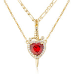 Collar Corazón y Espada